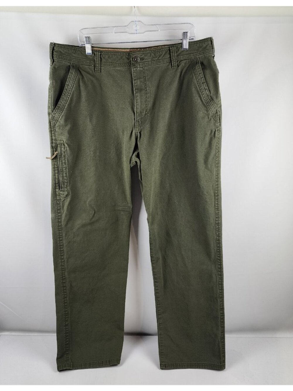 Legendary Outfitters Pants Mens 40x33 Olive Green Relaxed Fit Canvas